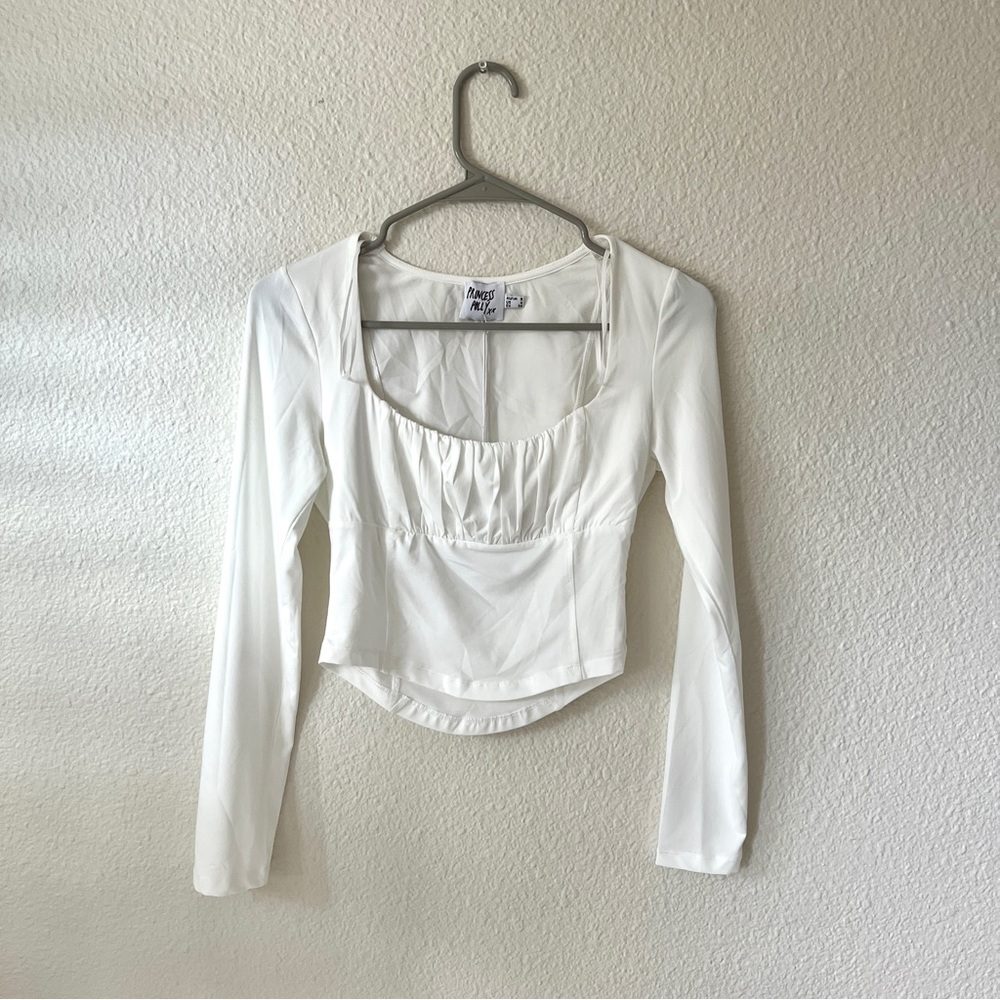 Princess Polly Cahill long sleeve top white